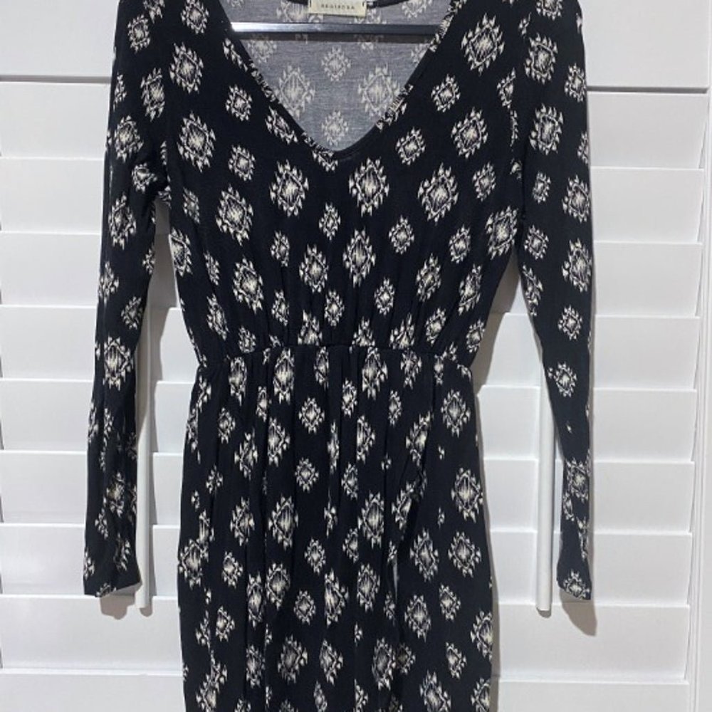 ANNIANNA Modcloth Black Wrap Dress M (424)